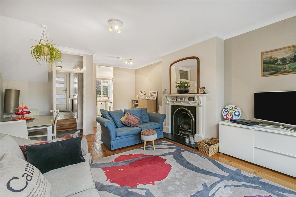 Living room, fireplace