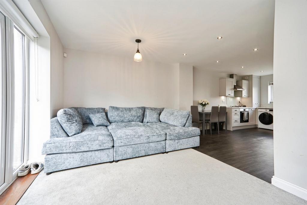 Open-plan living area, open plan living