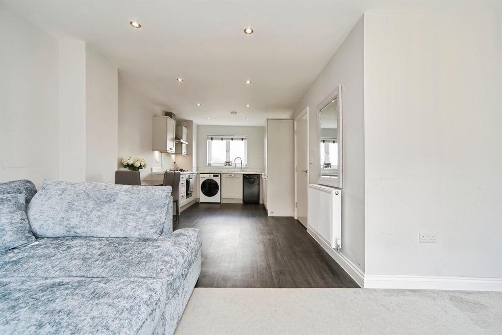 Open-plan living area, open plan living