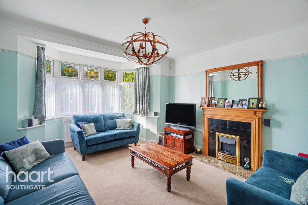 Living room, fireplace