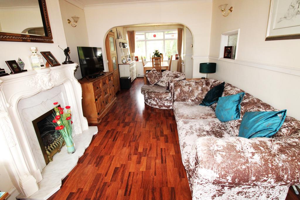 Living room, fireplace