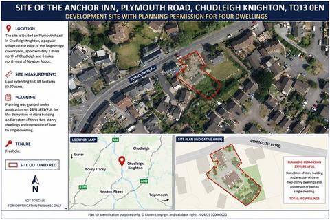 Land for sale, Site of The Anchor Inn, Chudleigh, Devon TQ13 0EN