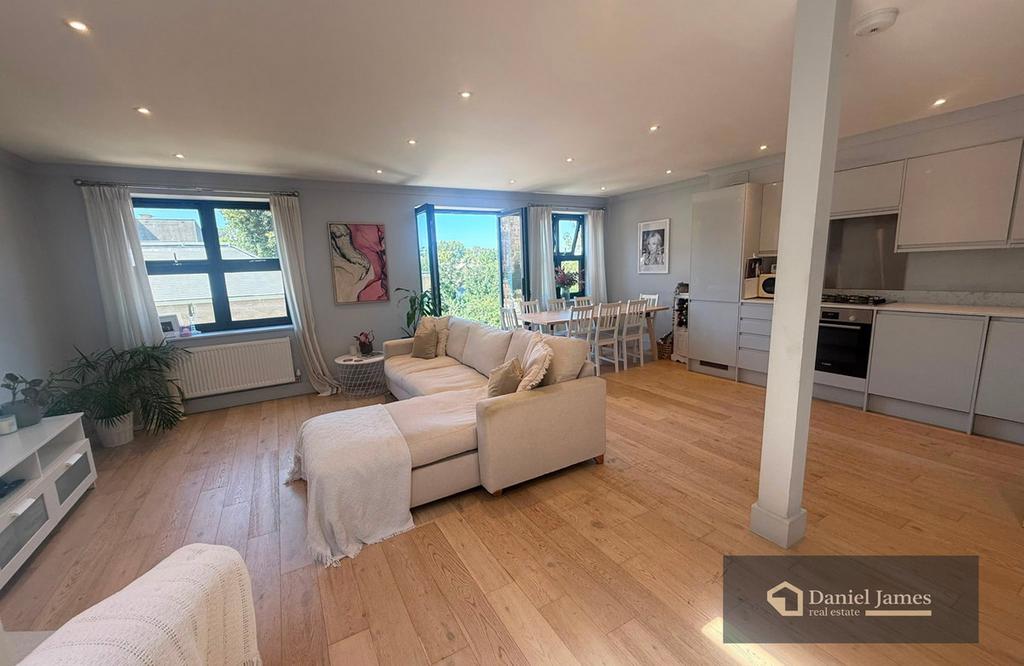 Open-plan living area, open plan living