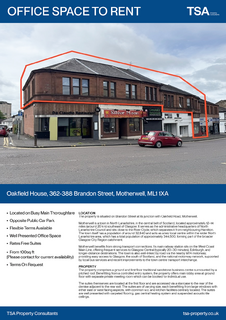 Office to rent, 376-388 Brandon St Motherwell ML1 1XA