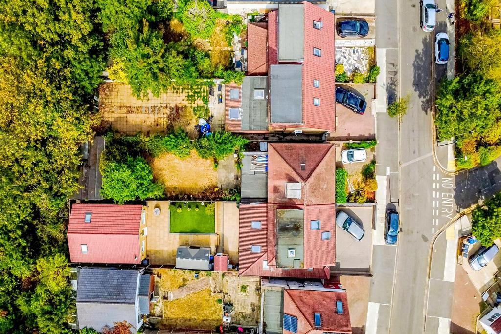 Aerial view, land