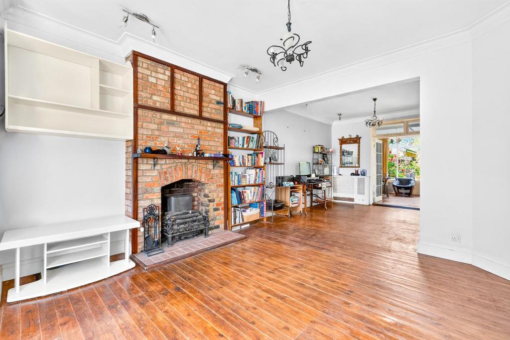 Open-plan living area, open plan living, fireplace