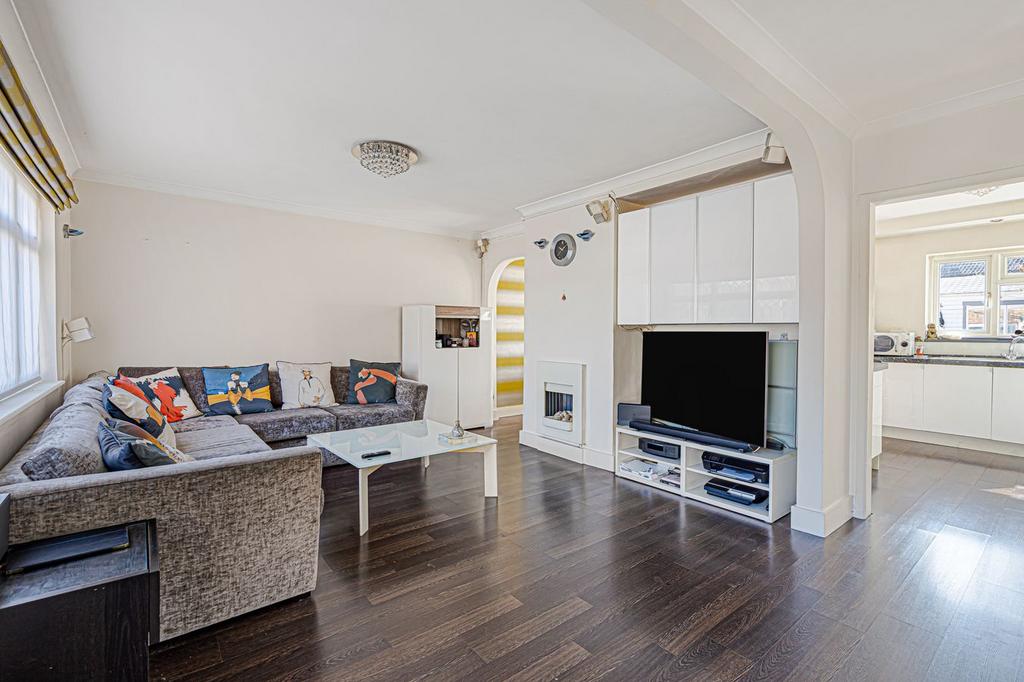 Open-plan living area, open plan living