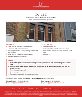 Office to rent, 72 Newman St London W1T 3TH