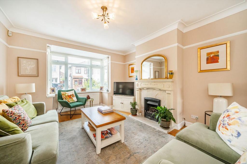 Living room, fireplace