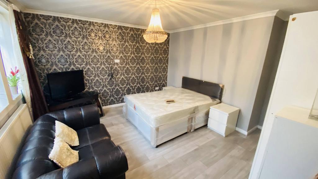 Studio apartment interior, studio