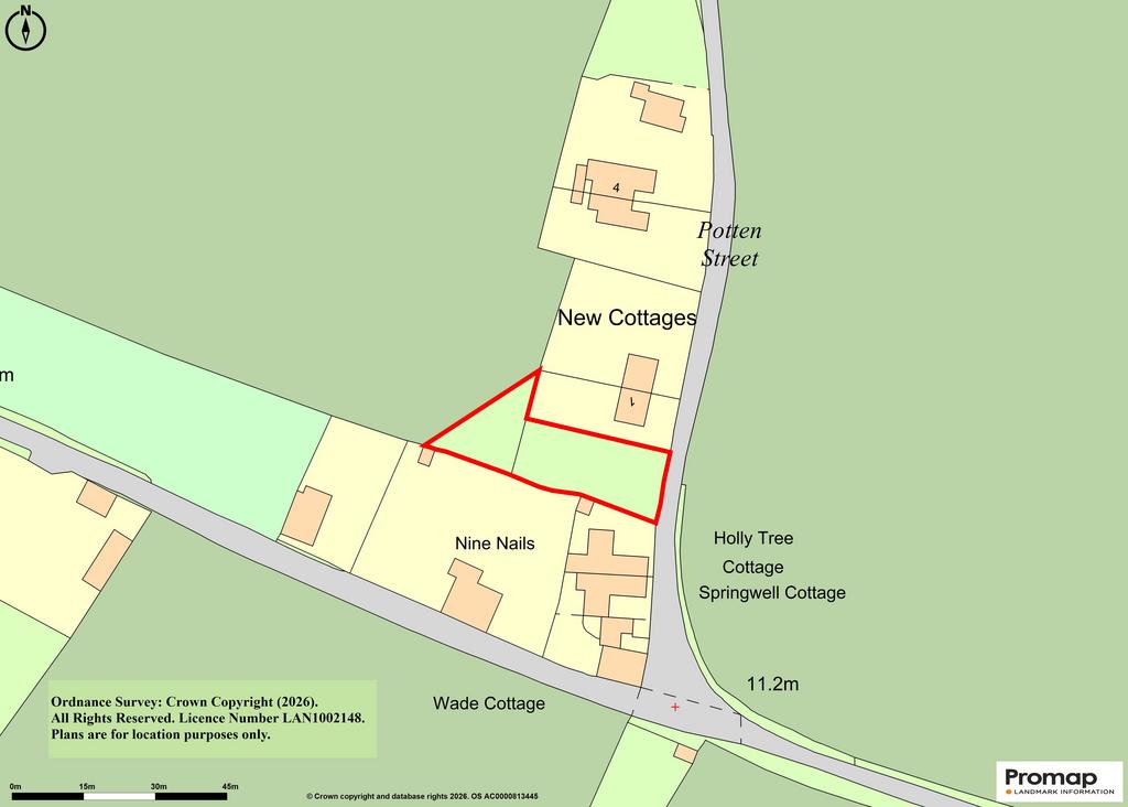 Land Adj 1 New Cottages, Potten Street, St. Nicholas At Wade, Birchington, Kent - View 2