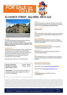Retail property (high street) to rent, 32 Church St Malvern WR14 2AZ