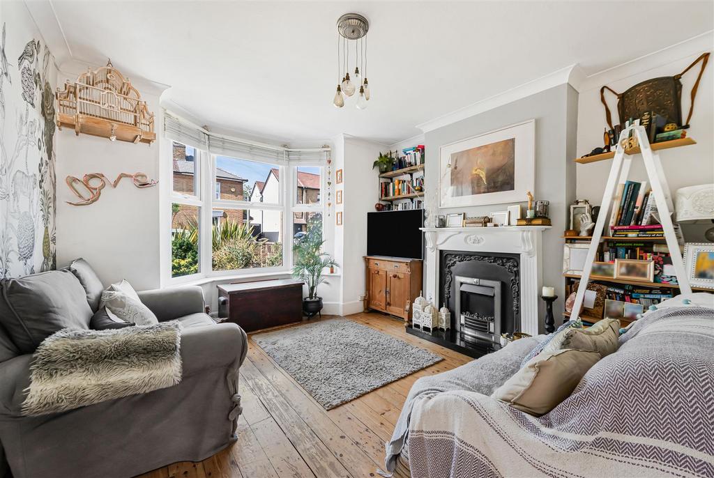 Living room, fireplace