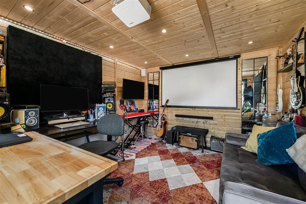 Cinema room, fireplace