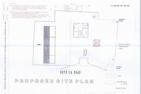 Plot for sale, Brynisa Road, Wrexham LL11