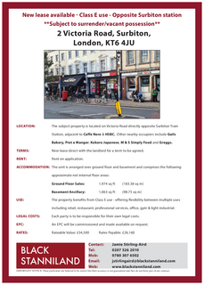 Retail property (high street) to rent, 2 Victoria Rd Surbiton KT6 4JU