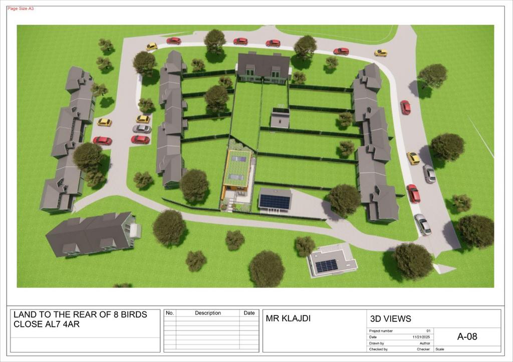 Land to the Rear of 8 Birds Close, Welwyn Garden City, Hertfordshire, AL7 4AR - View 5