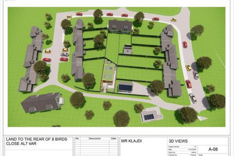 Land for sale, Land to the Rear of 8 Birds Close, Welwyn Garden City, Hertfordshire, AL7 4AR