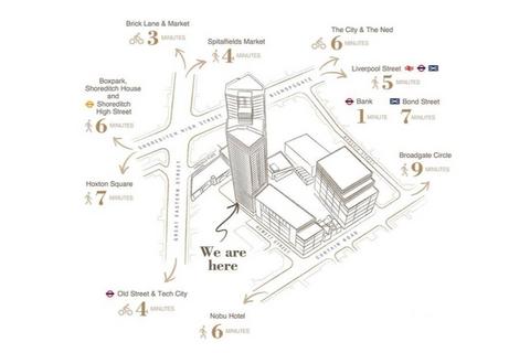 1 bedroom flat for sale, London EC2A