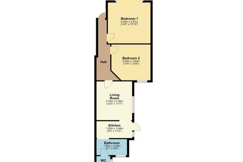 2 bedroom flat for sale, 19 Brompton Avenue, Wallasey, Merseyside, CH44 0BD