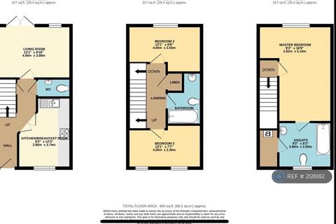 3 bedroom terraced house to rent, Queens Gate Terrace, Taunton, TA1