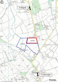 Land for sale, LOT ONE - 5.31 Acres of Land at Luzlow, Bagnall, Stoke-On-Trent