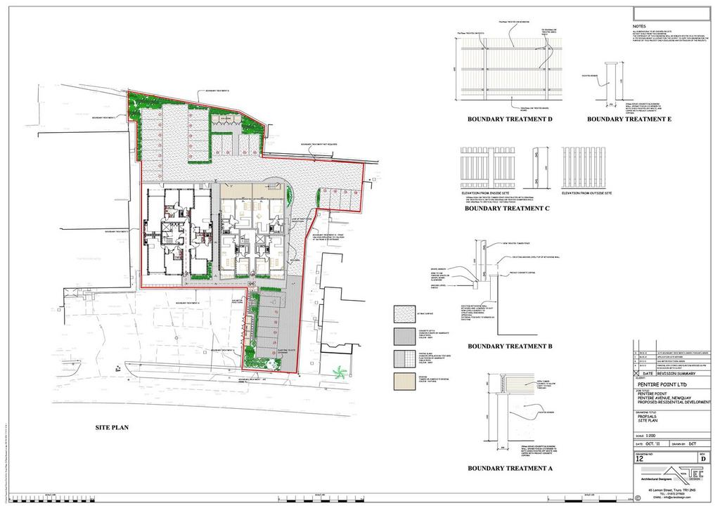 Planning Application (g) 12   Site Plan (d) page 0