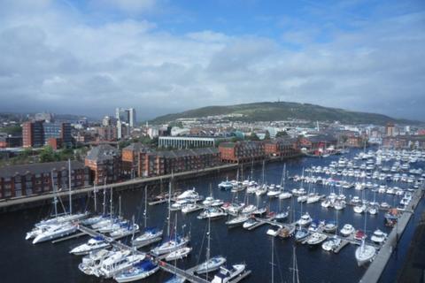 1 bedroom flat to rent, Meridian tower, Marina, Swansea, SA1 1JN