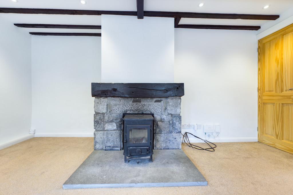 Living Room With Wood Burner