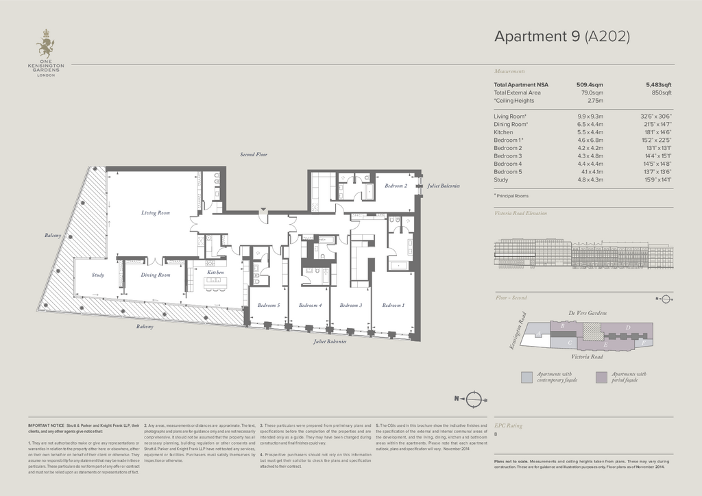 Kensington Palace Apartment 1a Floor Plan