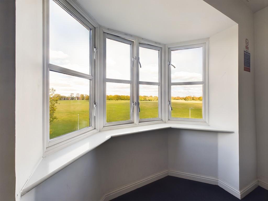 View from block hallway
