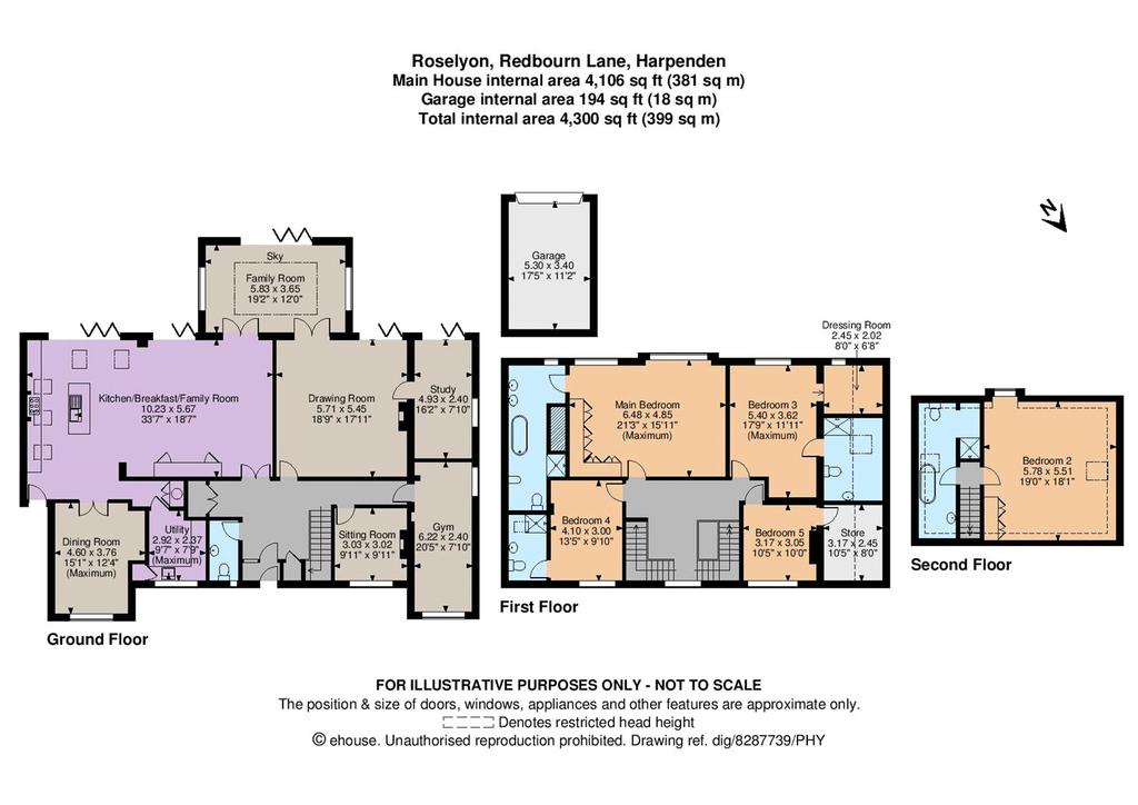Redbourn Lane, Harpenden, Hertfordshire 5 bed detached house £1,895,000