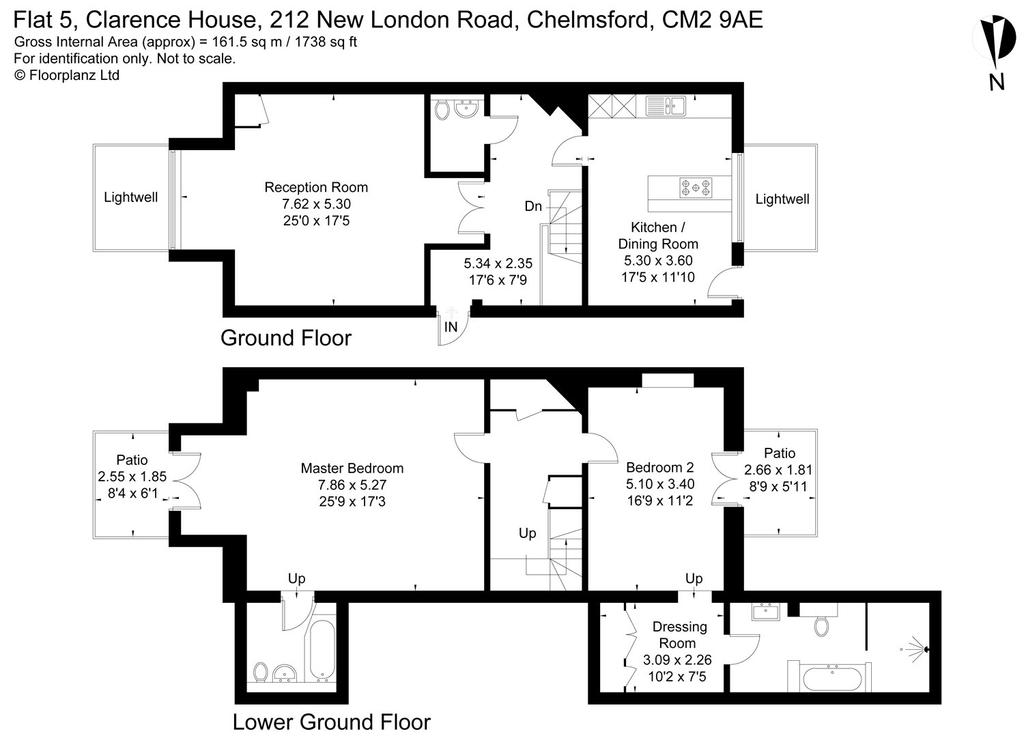 Clarence House New London Road Chelmsford Cm2 2 Bed Flat