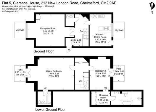 Clarence House New London Road Chelmsford Cm2 2 Bed Flat