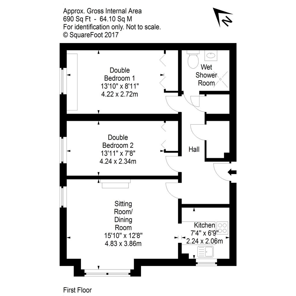 Queens Court, 16/30 Queen's Road, Edinburgh, EH4 2By 2 bed retirement property - £190,000