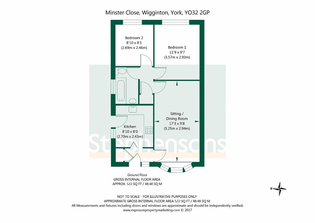 Minster Close Wigginton York 2 Bed Bungalow 215 000