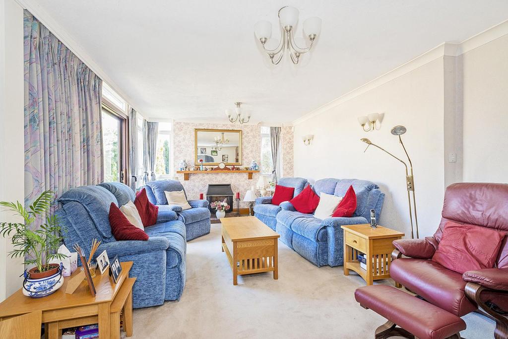 Living room, fireplace