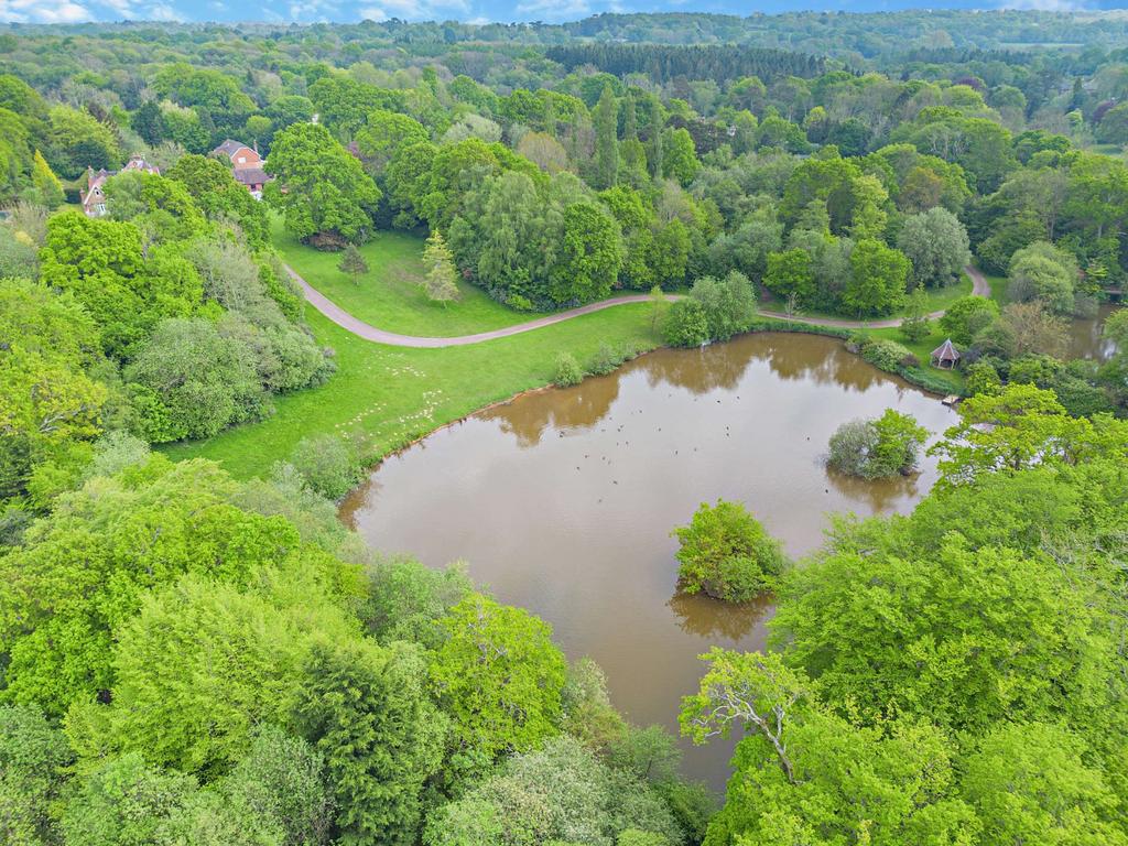 Aerial View Of Lake