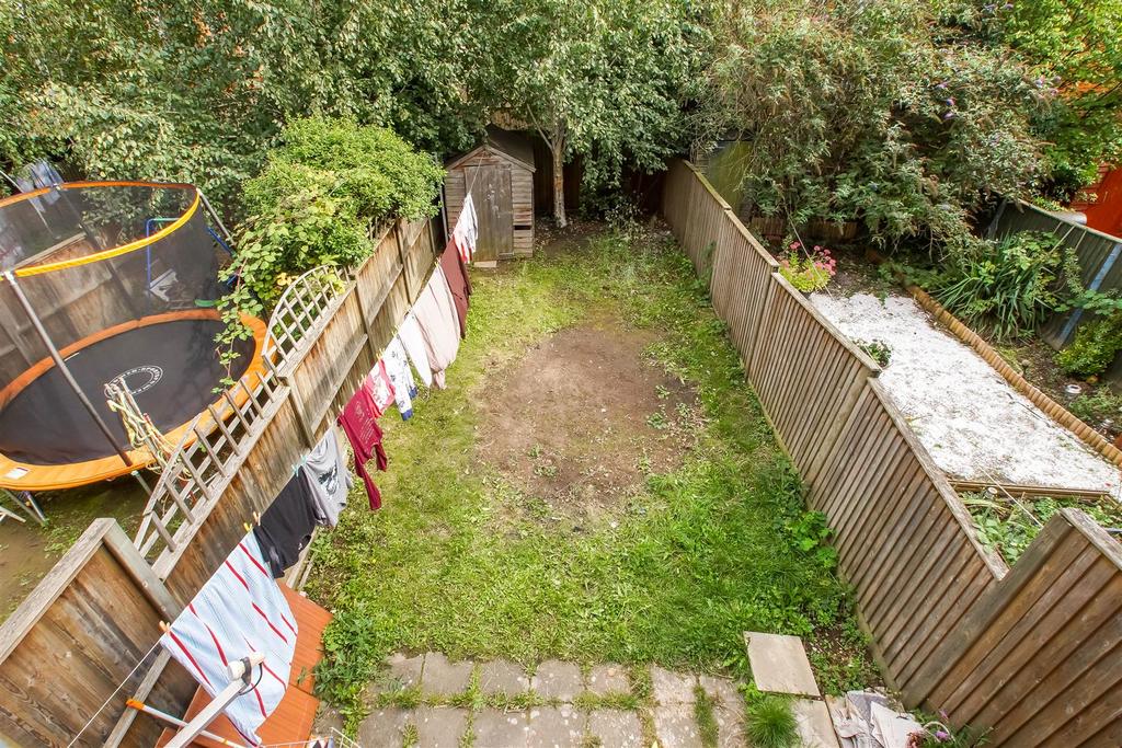 South/easterly facing rear garden