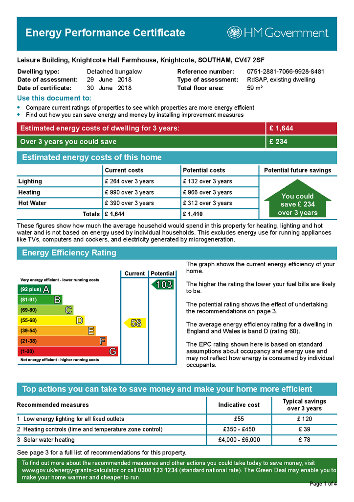 EPC Leisure barn, Kn