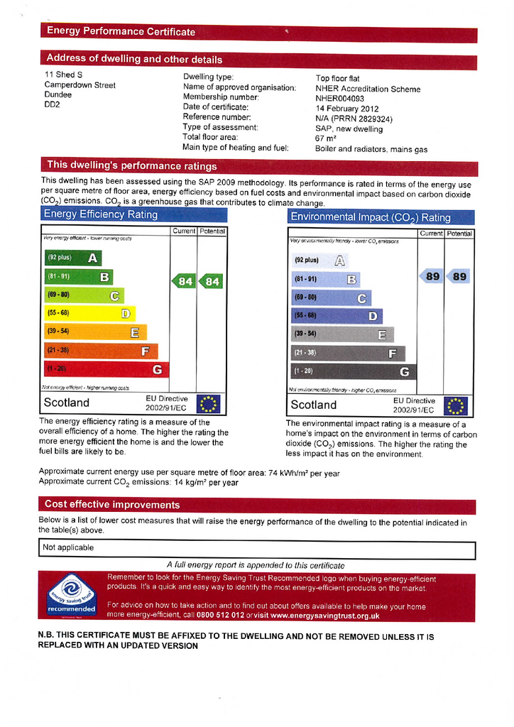 EPC Certificate