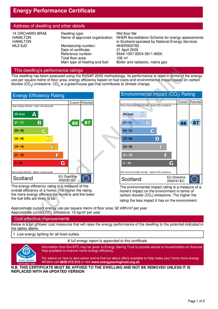 EPC Certificate