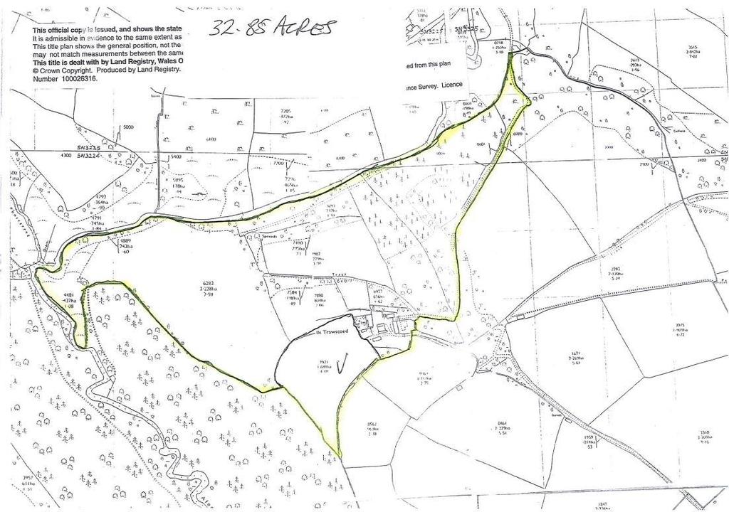 Talog, Carmarthen 3 bed property with land £350,000