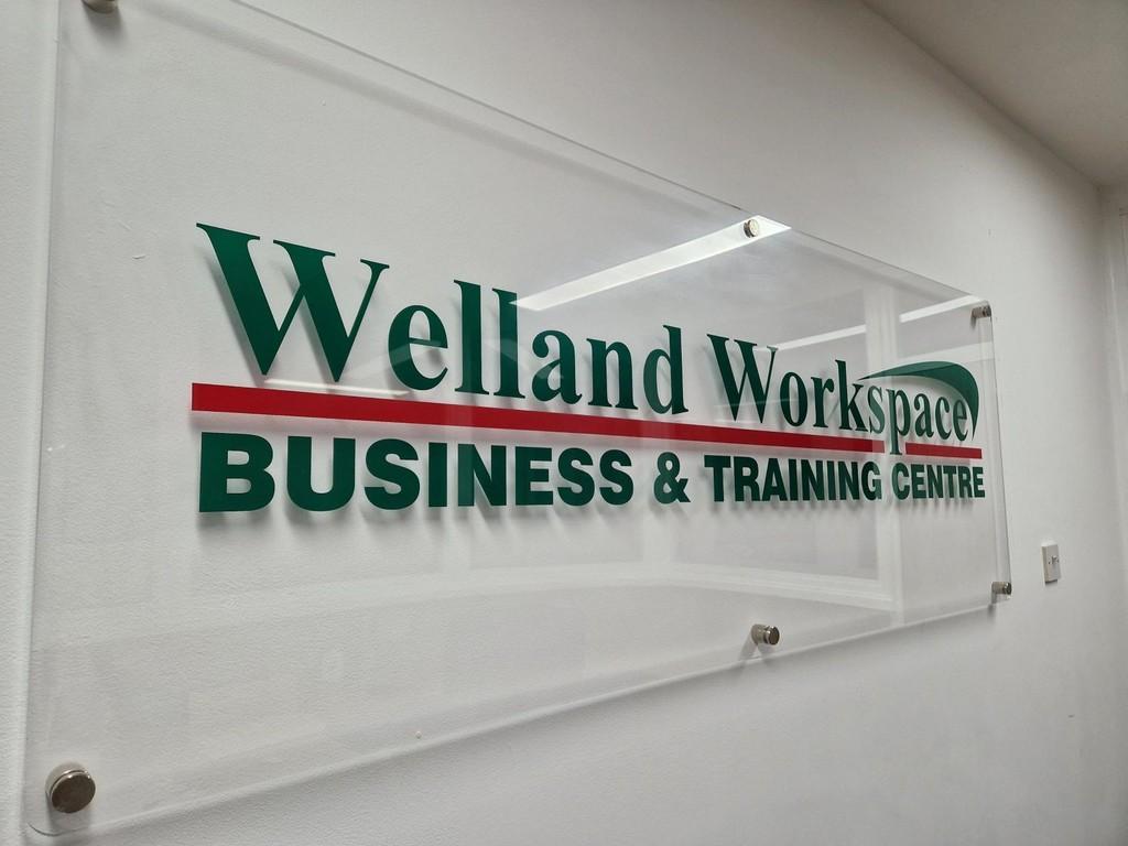 Welland Workspace Logo Sign