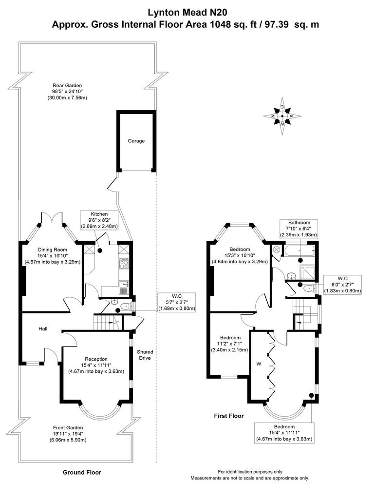 LYNTON MEAD, WHETSTONE, N20 3 bed semidetached house £1,950 pcm (£