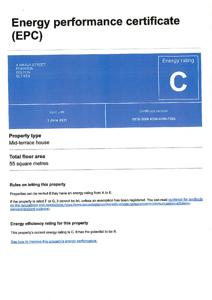 EPC (Contains public sector information licensed under the Open Government Licence v3.0.)