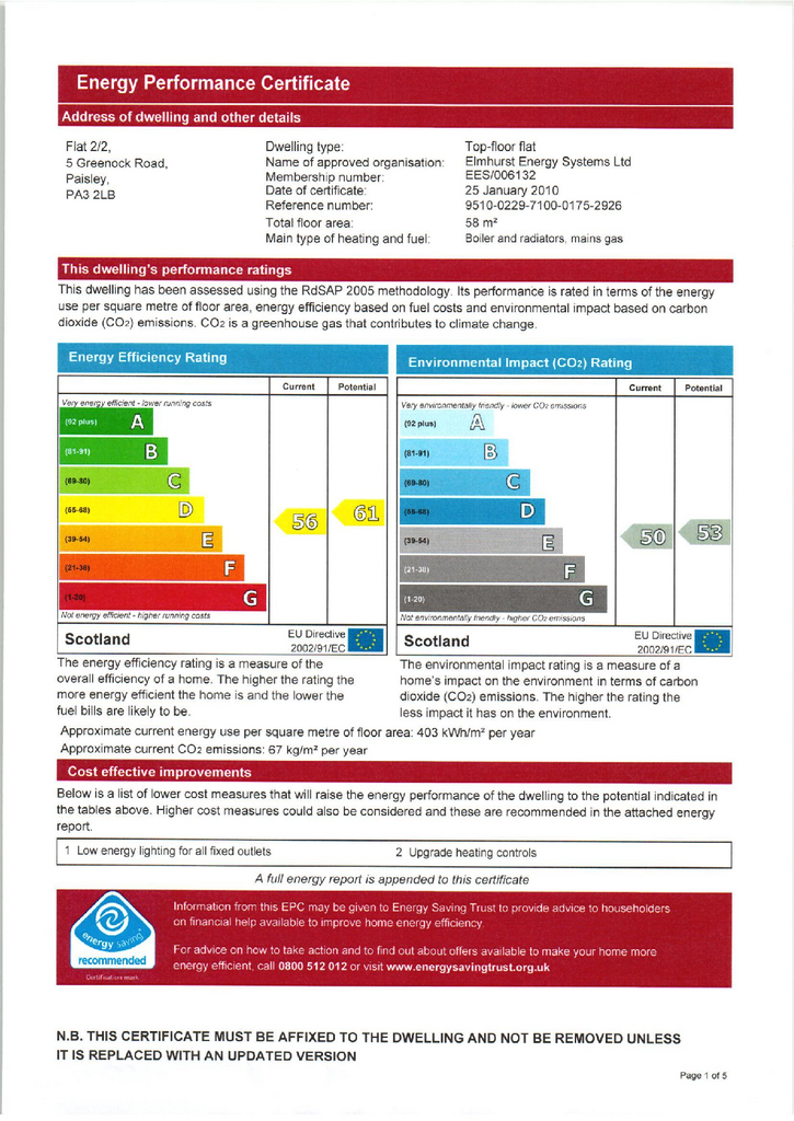 EPC Certificate