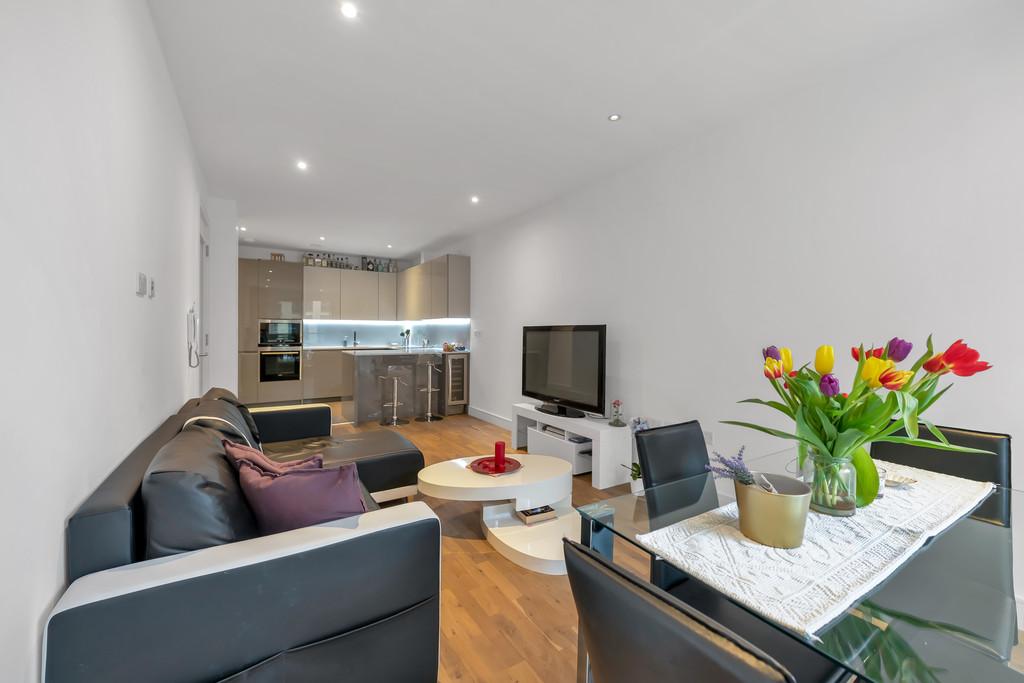 Kitchen Open to Living Area