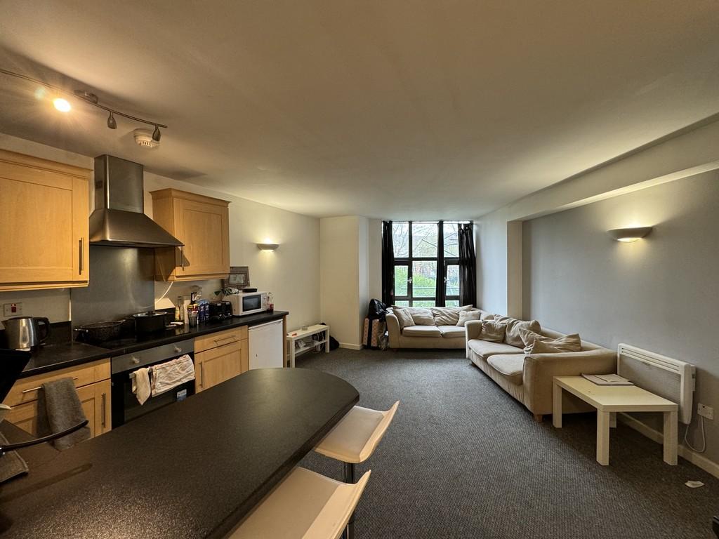 Kitchen, living room