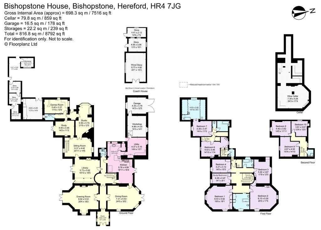 Hereford, HR4 7 bed detached house £1,200,000